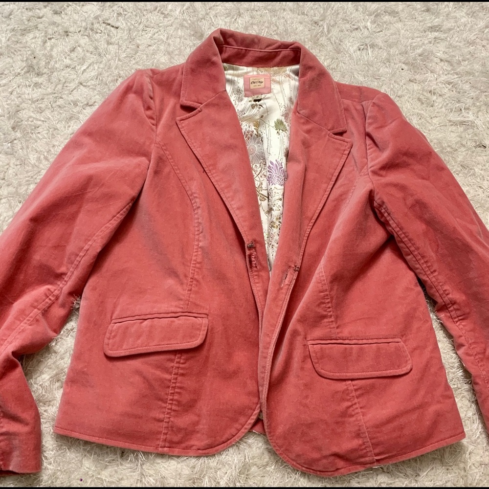 Salmon pink maternity jacket